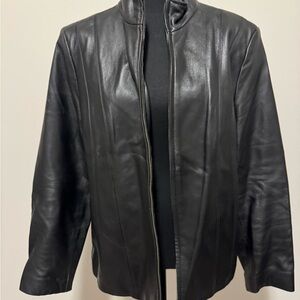 Women’s Black Genuine Leather Jacket